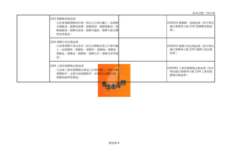 营业项目